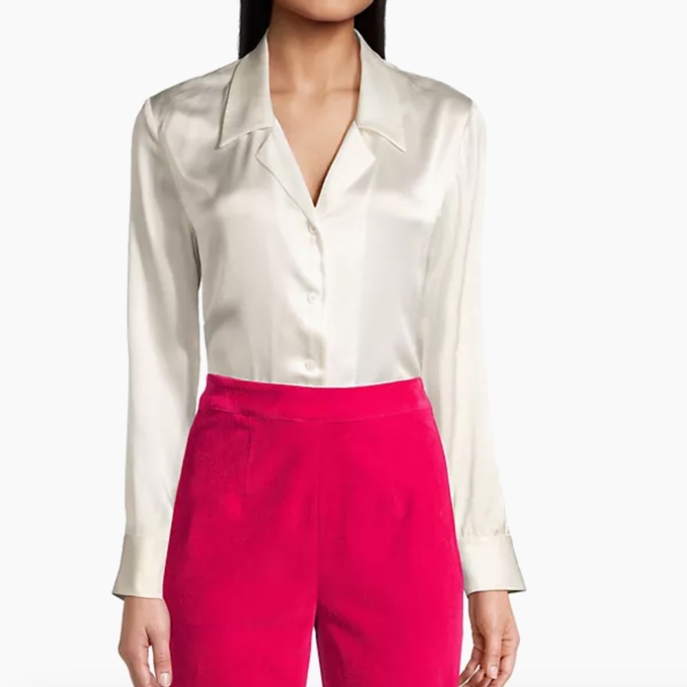 FV Katherine Shirt Silk Ivory